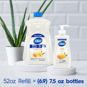 Dial 52 fl oz beside smaller dispensers to show refill capacity