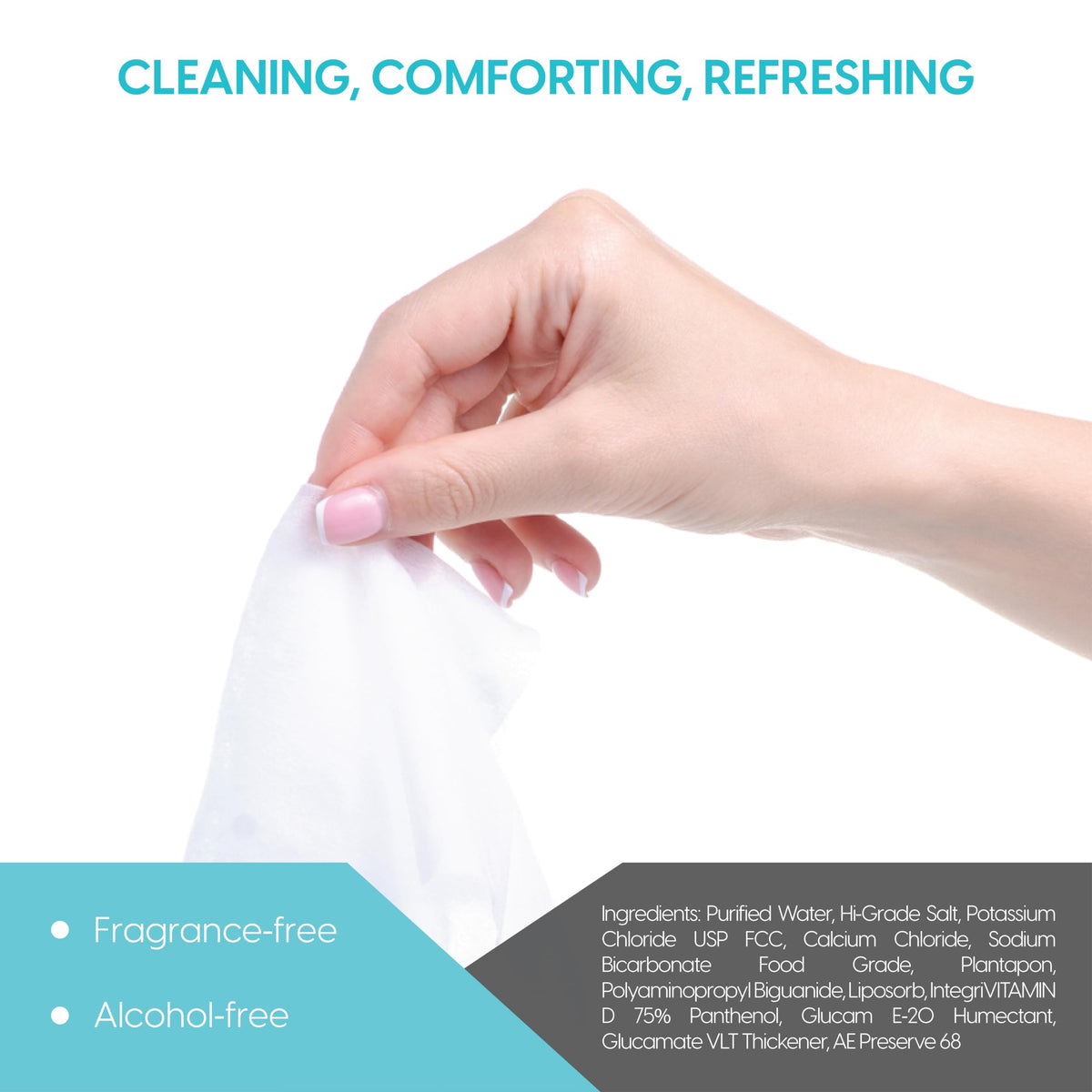 Diamond Wipes Clear C cleaning eyelid action removing debris and makeup