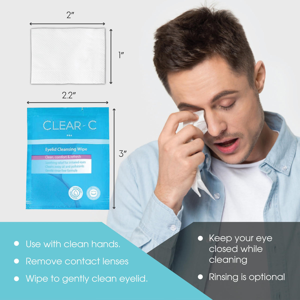 Diamond Wipes Clear C three boxed packs grouped for 90 wipes supply