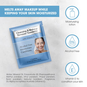 Diamond Wipes in hand demonstrating quick makeup removal benefit on the go