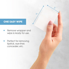 Diamond Wipes ingredients label with vitamin E and aloe listed for nourishment