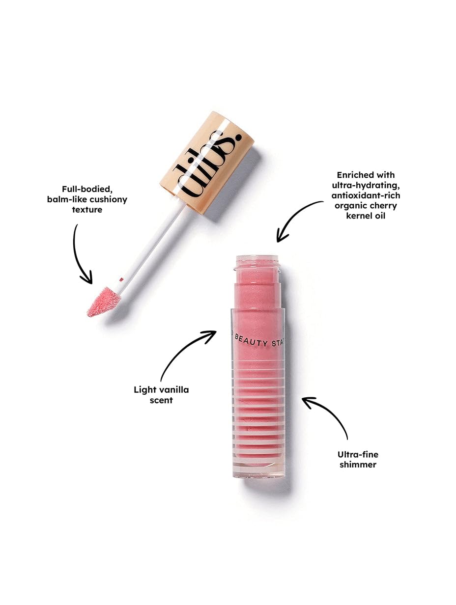 DIBS gloss-crayon tip close-up illustrating smooth glide and shine