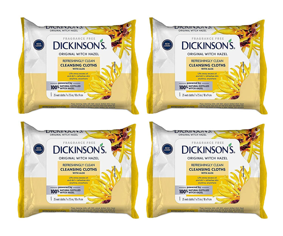 Dickinson's front packaging showing four 25-count packs convenience
