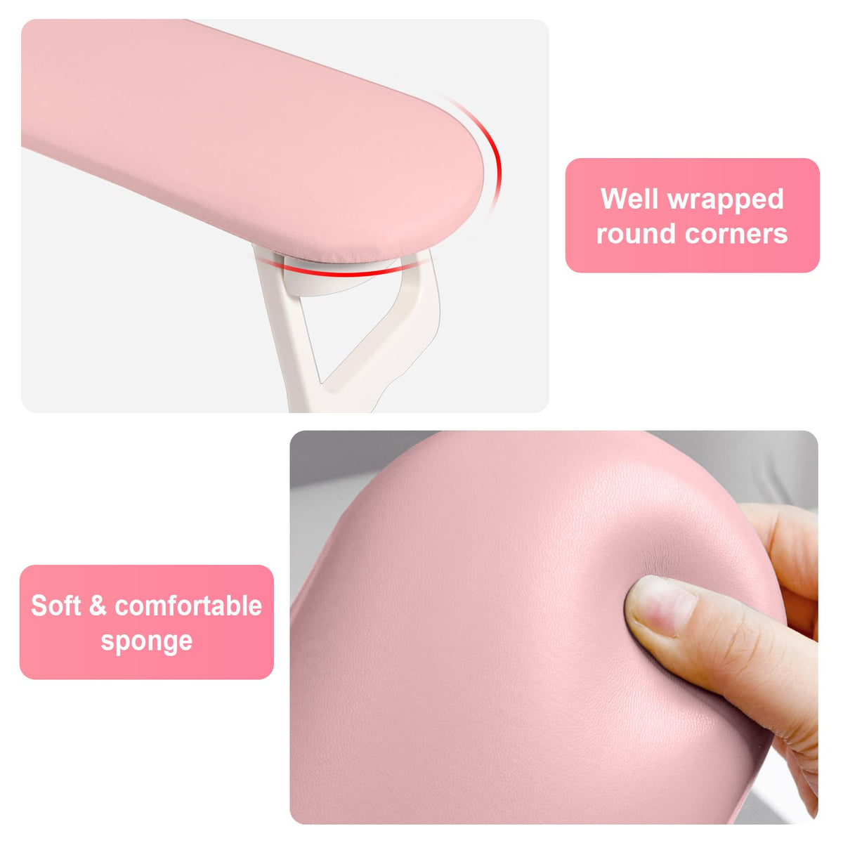 Diesisa anti-slip feet detail providing stable grip on tabletop