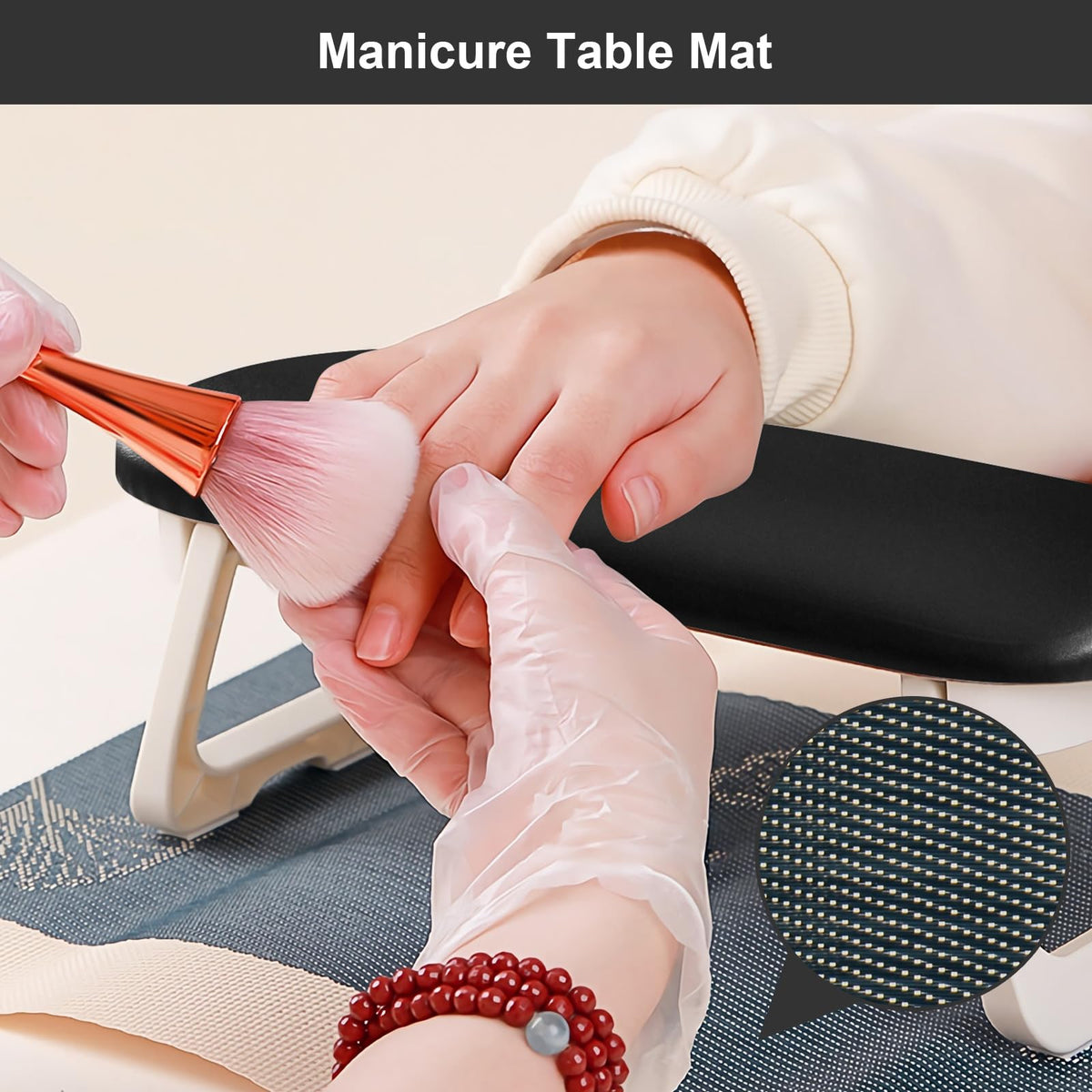Diesisa detail of anti-slip feet improving stability on salon tables