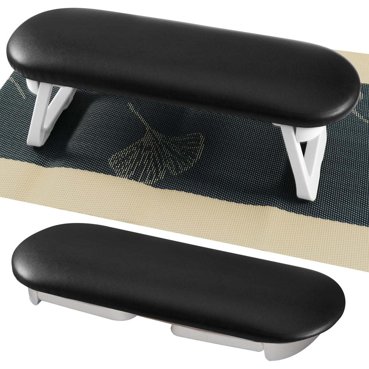 Diesisa front view of folded arm rest showing compact storage and comfort