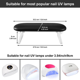 Diesisa manicure mat with hand rest protecting table from spills