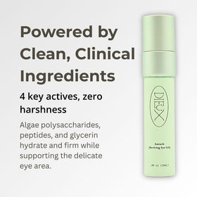 Dieux gel texture on fingertip showing smooth hydration and lightweight feel