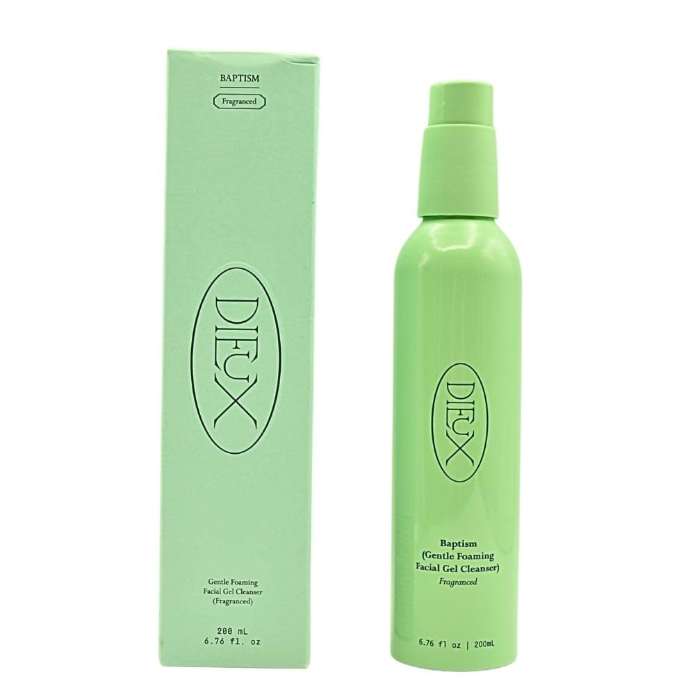 Dieux Baptism front packaging showing clean label and size benefits