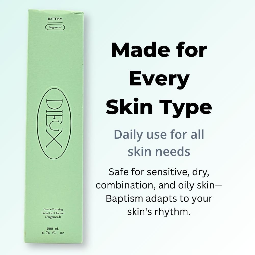 Dieux Baptism in bathroom routine as part of morning skincare benefit