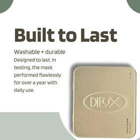 Dieux lifestyle on bathroom vanity showing convenience and sustainable beauty routine