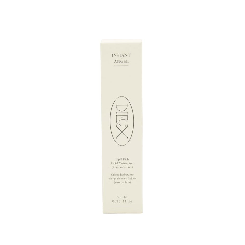 Dieux jar front view showing compact moisturizer for barrier repair and hydration