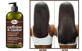 Difeel castor oil visual highlighting natural oil benefit for strength