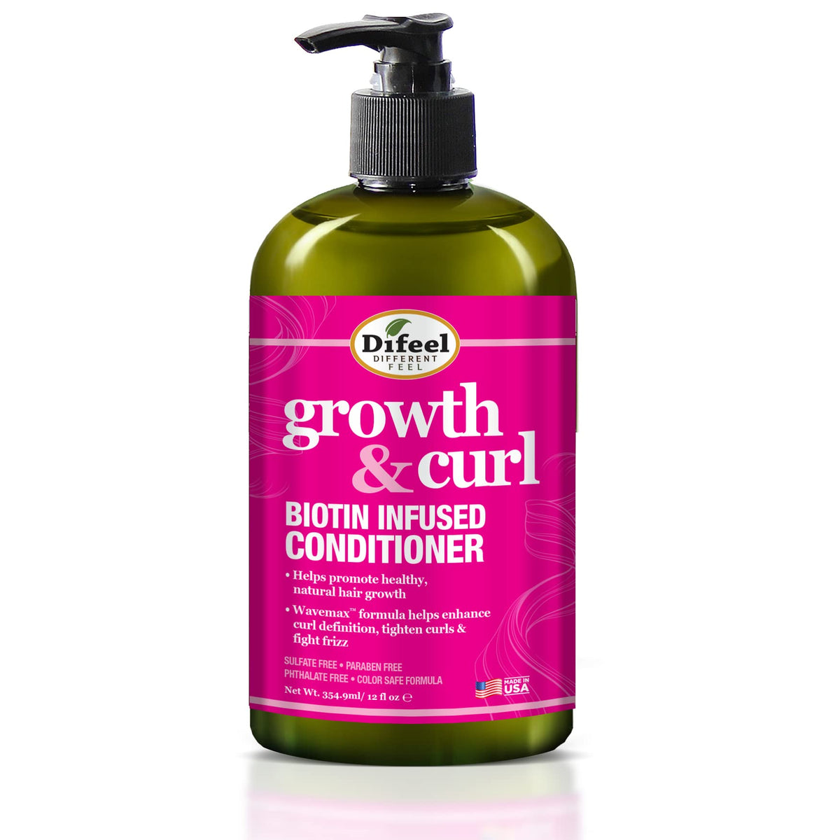 Difeel shampoo and conditioner in shower setting demonstrating daily-use ease benefit