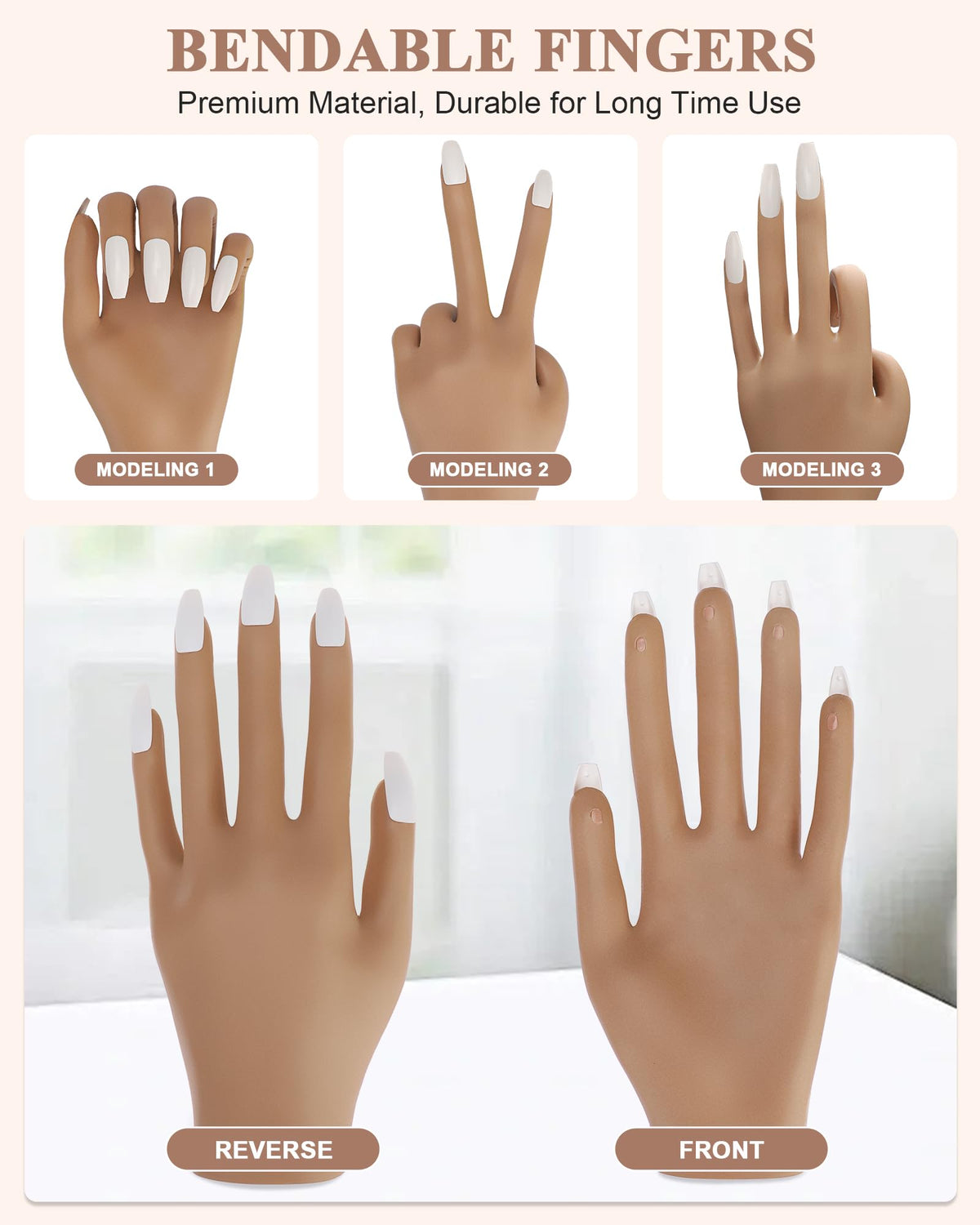 Difenni close-up of finger texture highlighting lifelike silicone feel for realistic training