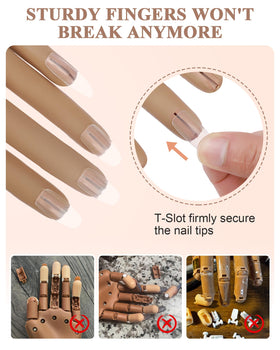 Difenni practice hand in use with brush showing improved precision while painting designs