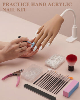 Difenni practice hand next to ruler displaying dimensions and accurate scale for realism