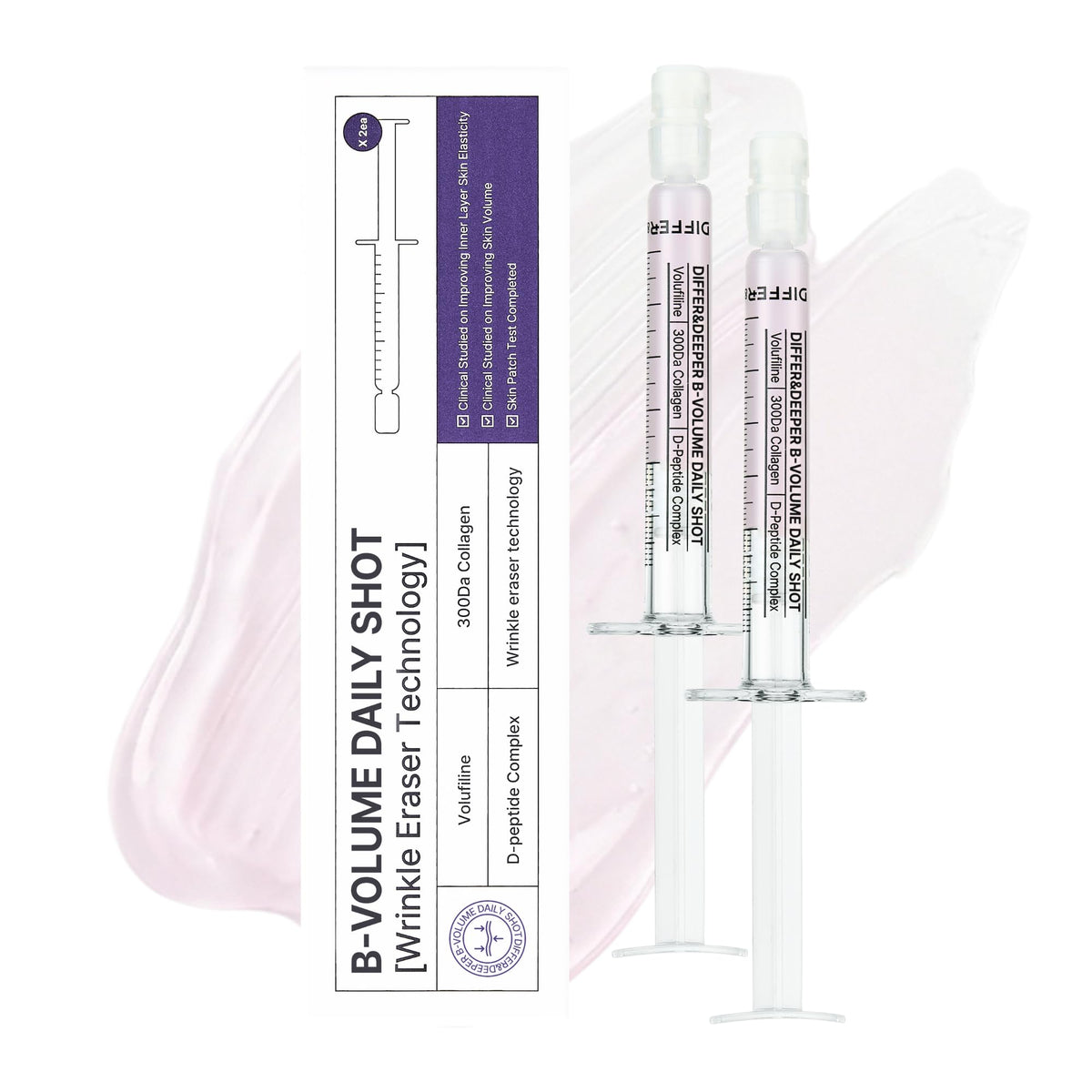 Differ & Deeper front packaging showing two ampoules and starter set benefits