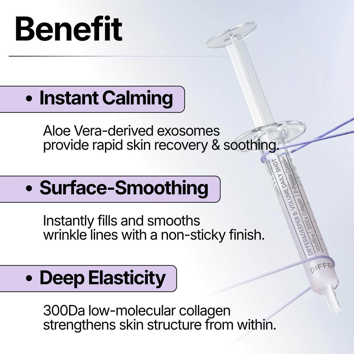 Differ & Deeper ampoule in hand for scale to show travel-friendly size