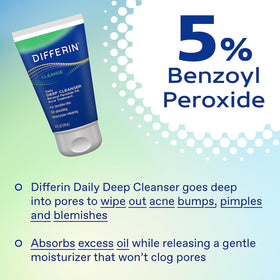 Differin before and after sample frame showing clearer skin with consistent use