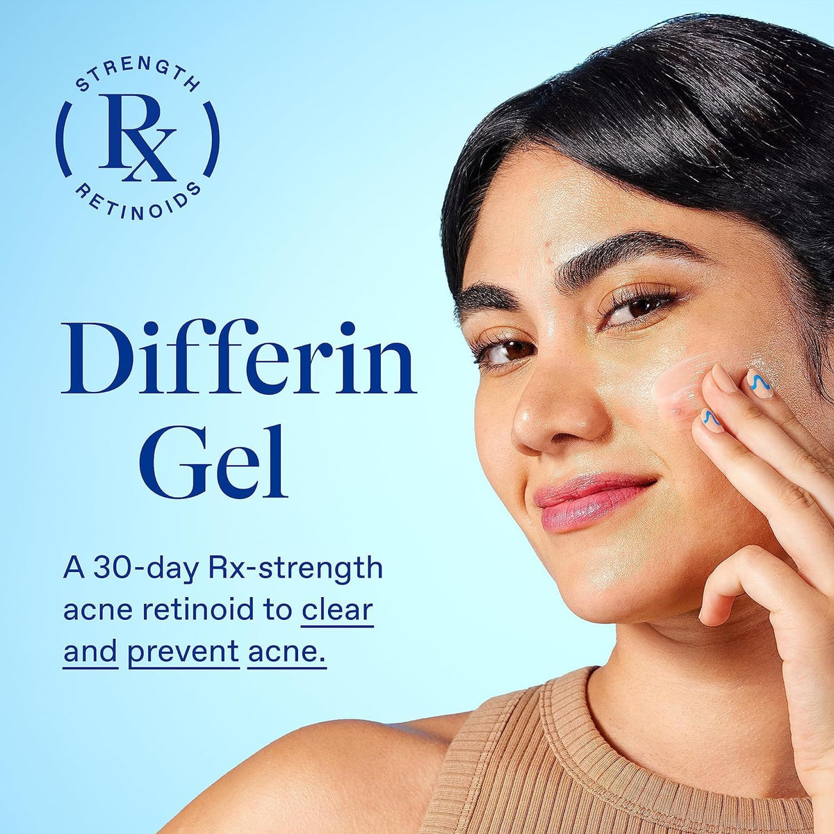 Differin cleanser lather detail showing foam that cleans pores and reduces oil