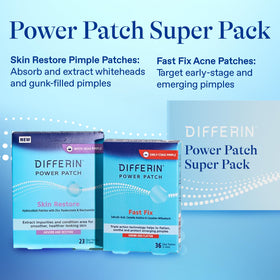 Differin Fast Fix patch texture close-up illustrating thin discreet wear