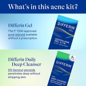 Differin gel close-up texture demonstrating smooth retinoid application benefit