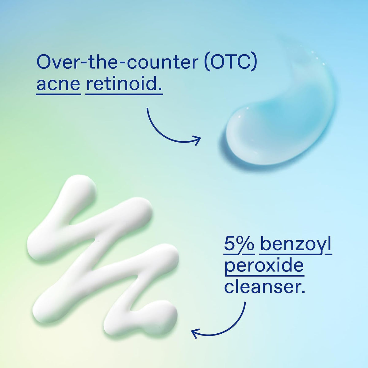 Differin label ingredients view highlighting adapalene and benzoyl peroxide strengths