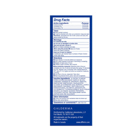 Differin on bathroom vanity indicating daily sunscreen routine support