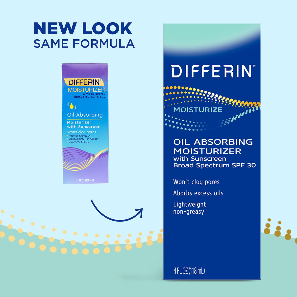 Differin texture close-up with micropearls absorbing oil for matte skin