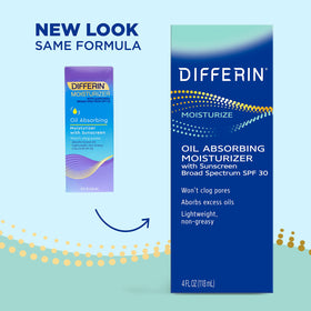 Differin texture close-up with micropearls absorbing oil for matte skin