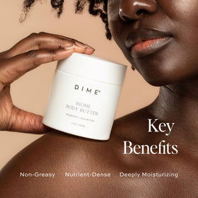 DIME whipped butter texture close-up illustrating creamy, easily spreadable formula