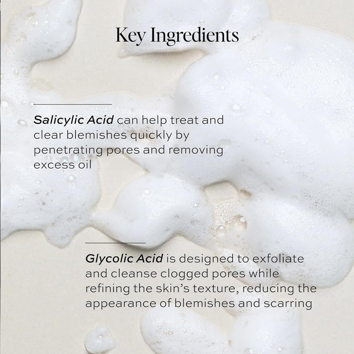 DIME foam on palm illustrating lather and spreadability for effective cleansing