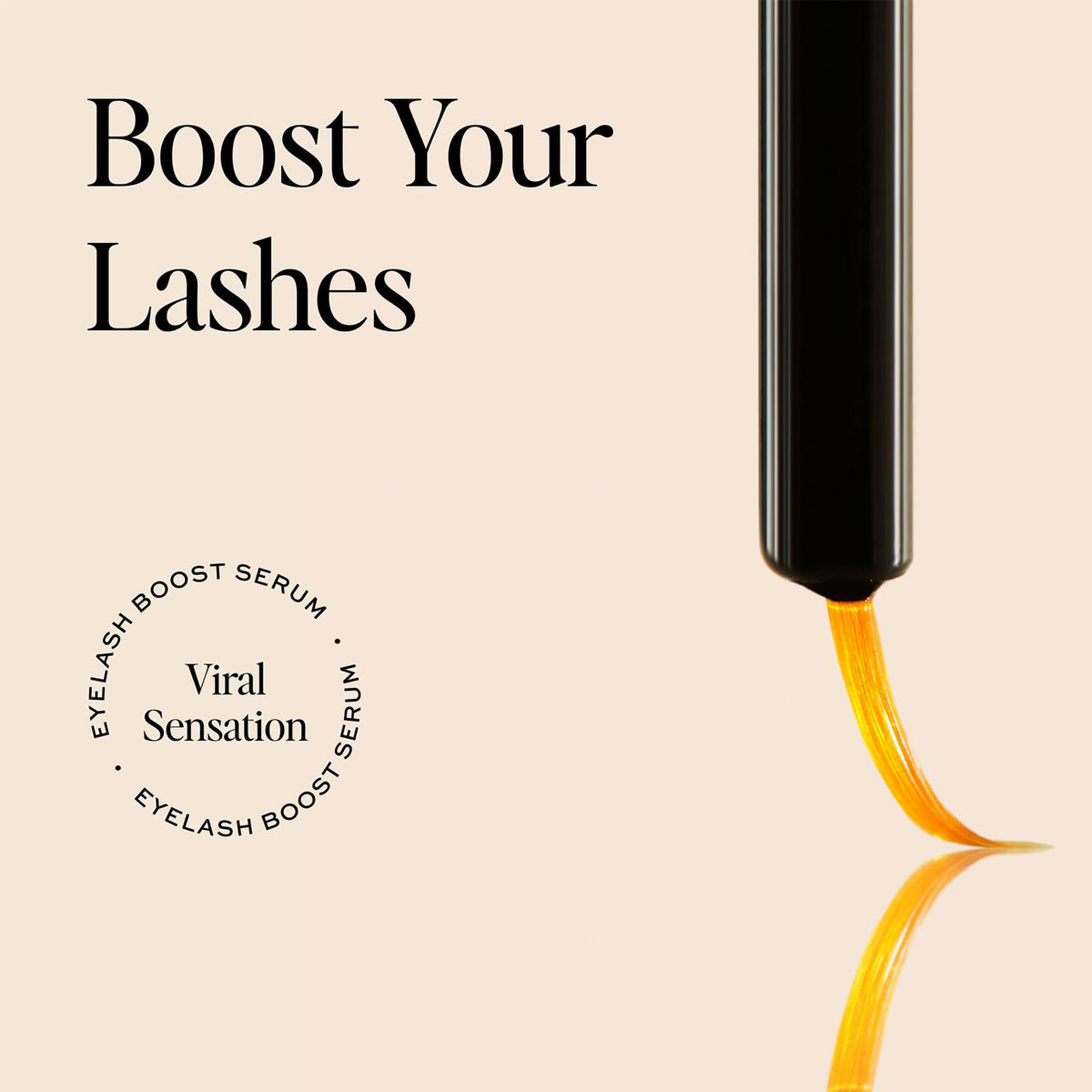 DIME before and after visual concept illustrating fuller-looking lashes