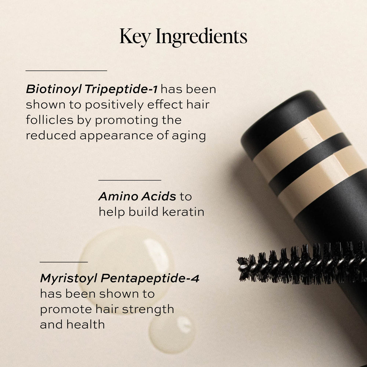 DIME eyelash serum applicator close-up enabling precise lash-line application