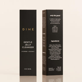 DIME recyclable packaging detail emphasizing sustainable packaging and trust