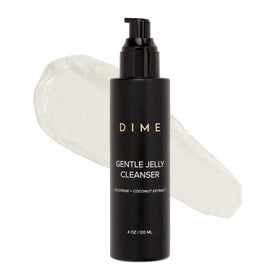 DIME jelly texture close-up highlighting silky gel and gentle hydration