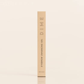 DIME brow gel in a bathroom morning routine setting for everyday grooming convenience