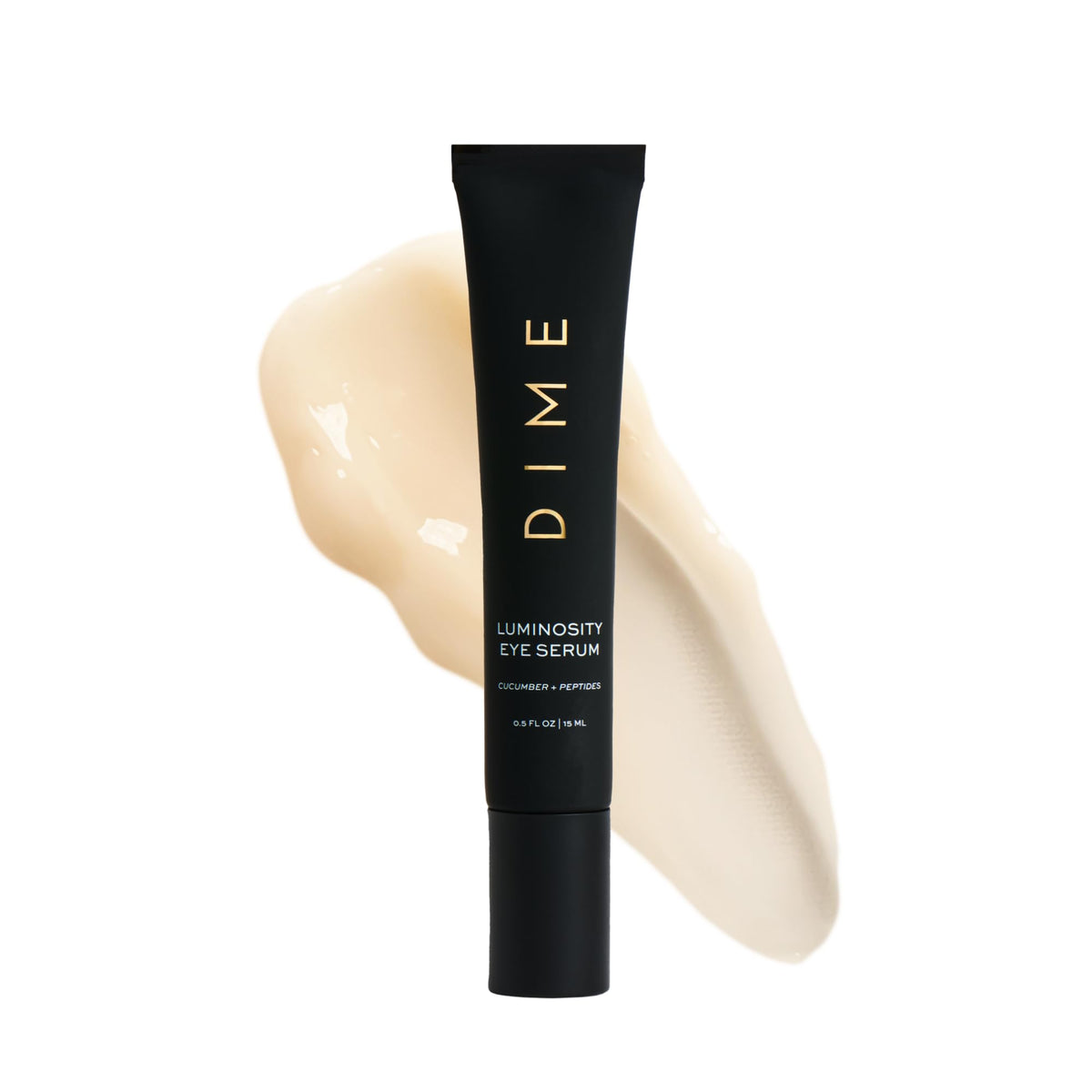 DIME serum on bathroom vanity styled scene showing everyday routine benefit
