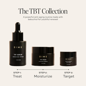 DIME packaging box label emphasizing clean, vegan, cruelty-free formula