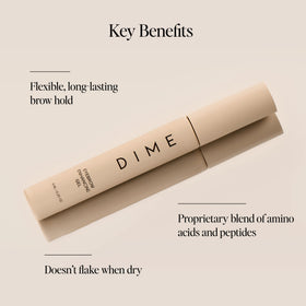 DIME spoolie close-up with gel texture on bristles for precise application and control
