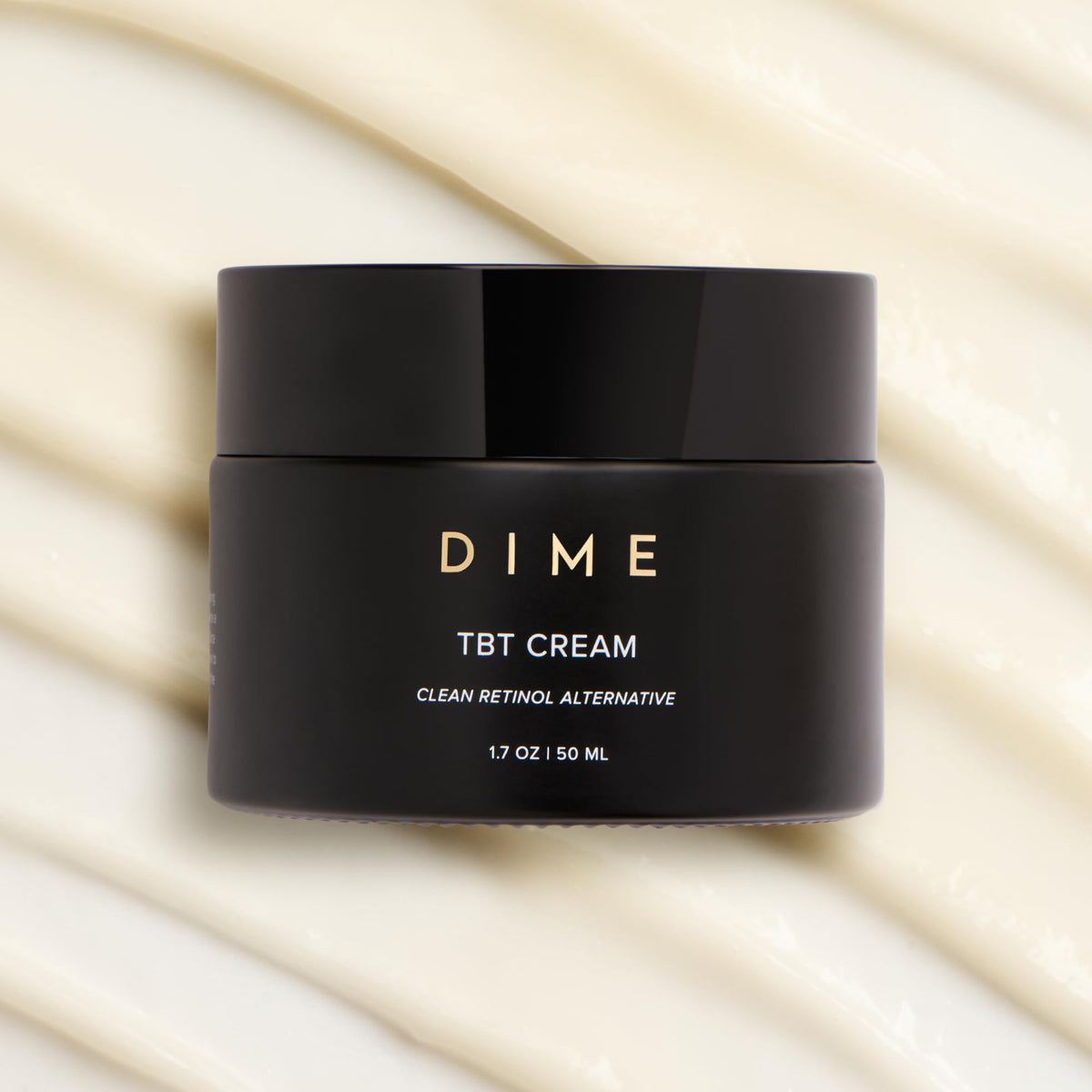 DIME TBT Cream recyclable container image highlighting sustainable packaging benefit