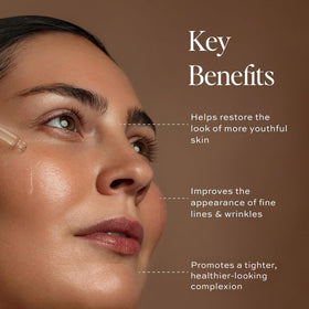 DIME TBT Serum dropper close-up highlighting precise application benefit