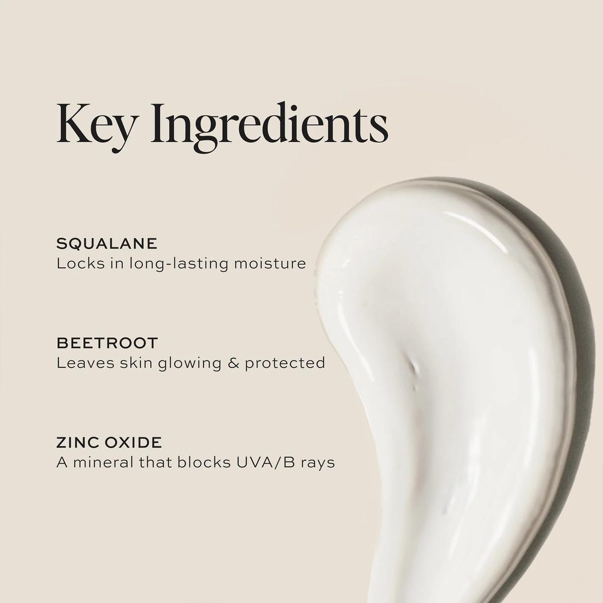 DIME applying Wonderscreen on hand showing easy blendability and immediate coverage
