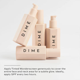 DIME close-up of label listing 19% zinc oxide and skin-supporting ingredients