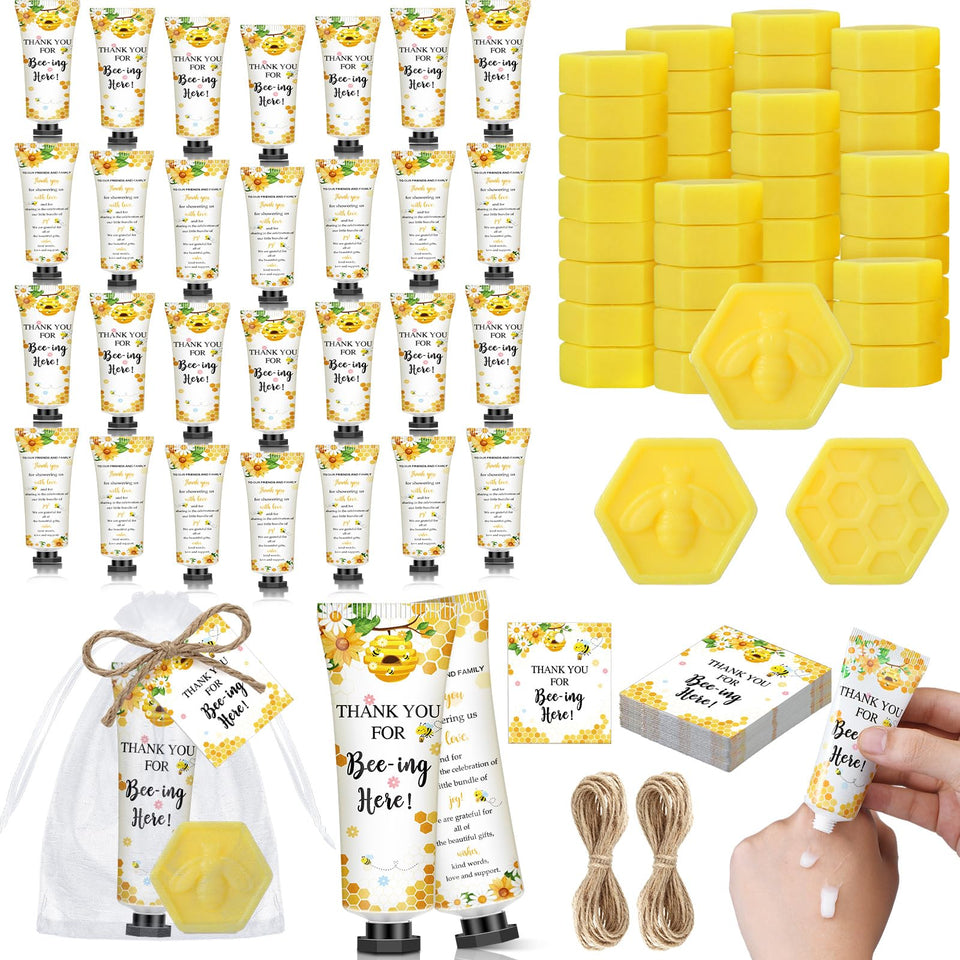 Dimsile front packaging showing full bee favor set and gift count, attractive presentation