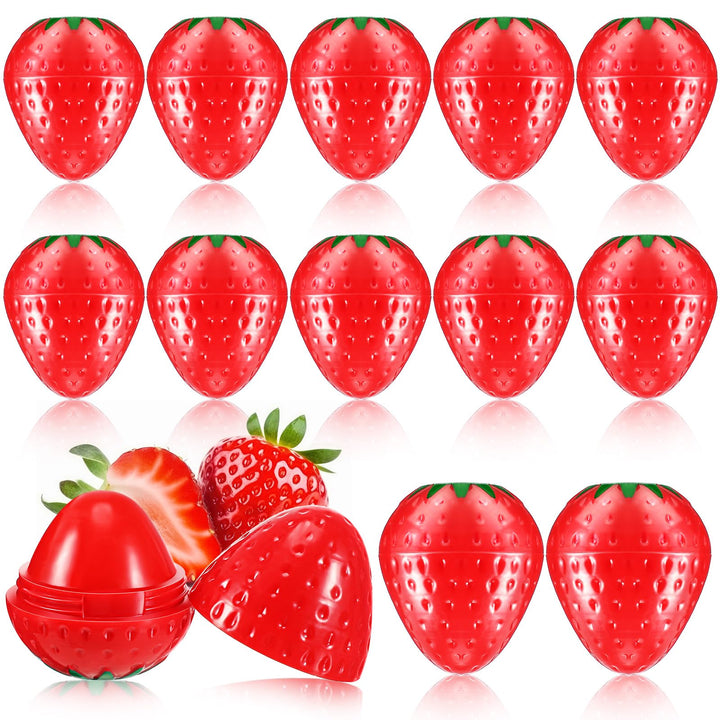 Dimsile front packaging showing 12 strawberry balms and gift-ready appeal