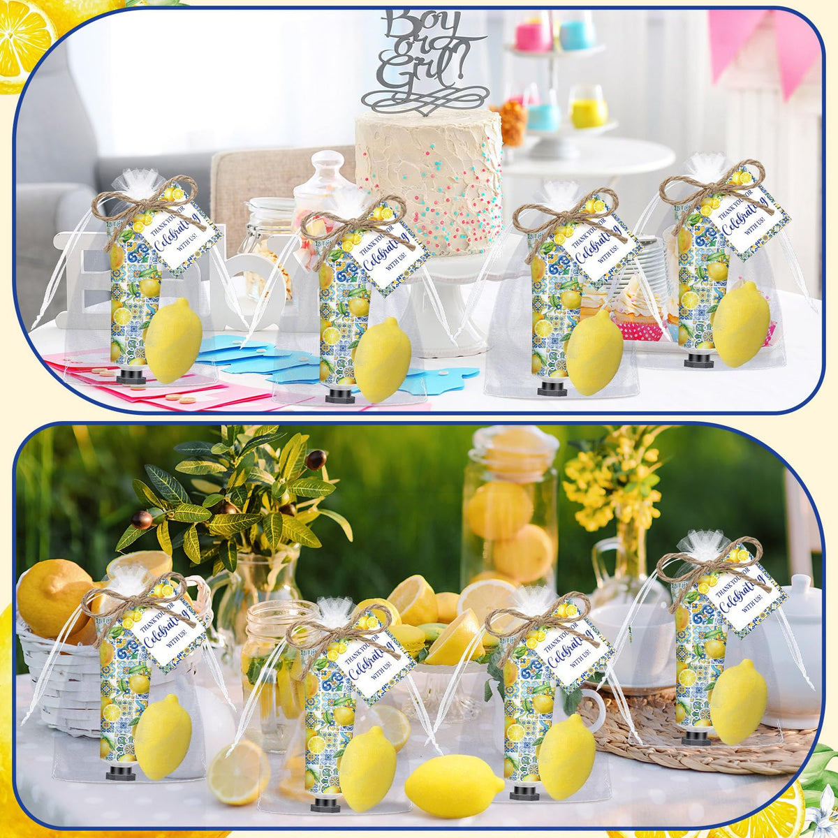 Dimsile table setting lifestyle with favors on place settings adding cohesive décor benefit
