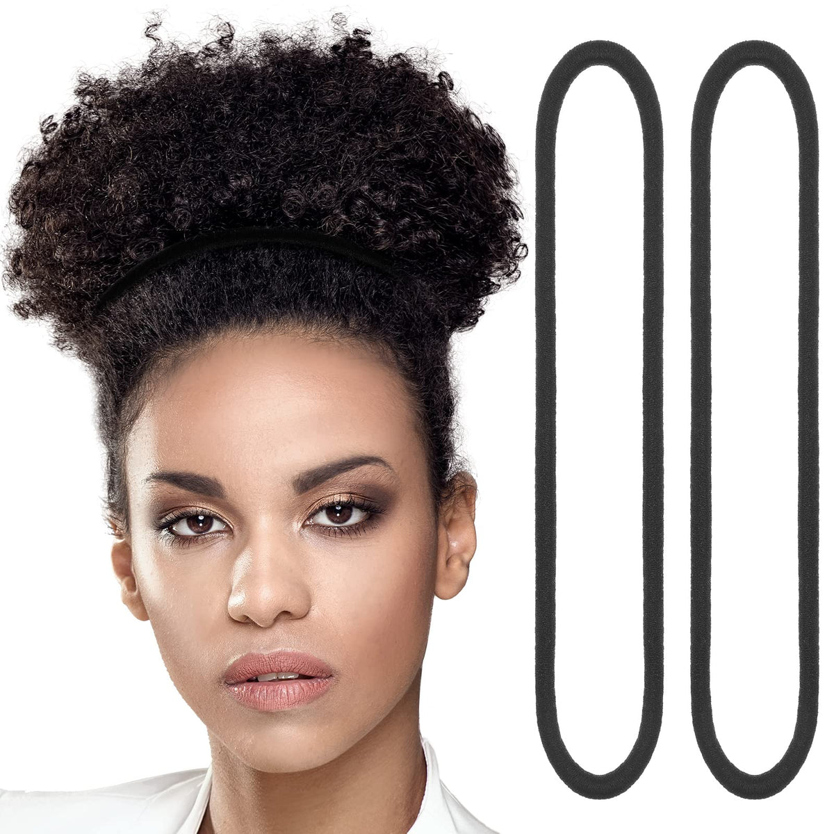 Dingion front packaging showing 80 black hair ties and value