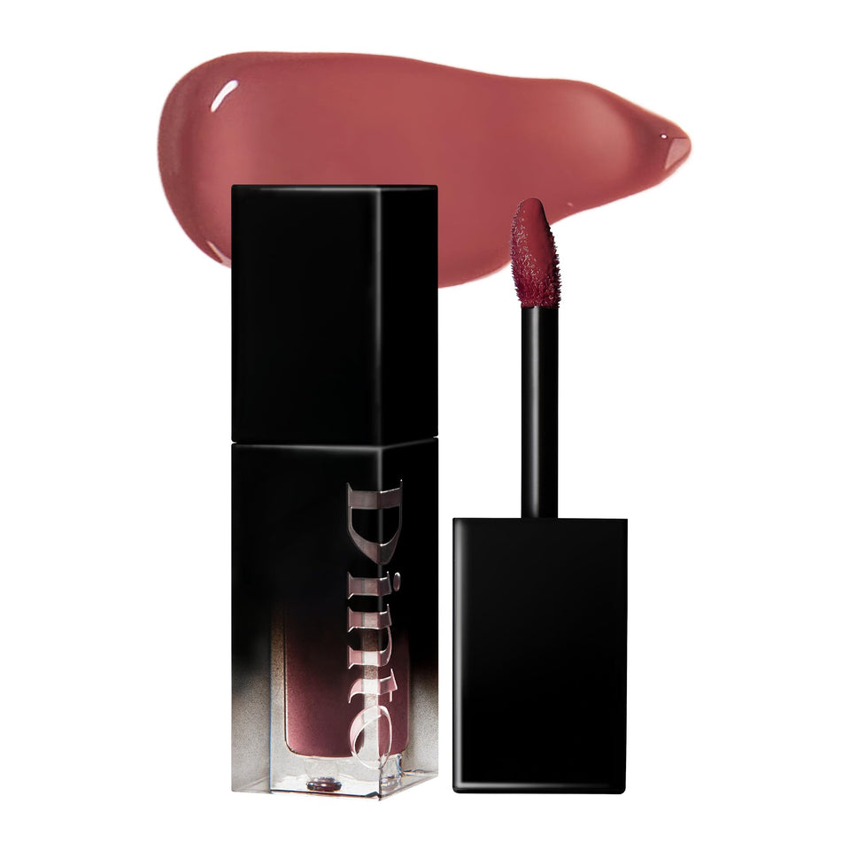 DINTO front packaging showing 204 Modestia shade and benefit of dewy finish